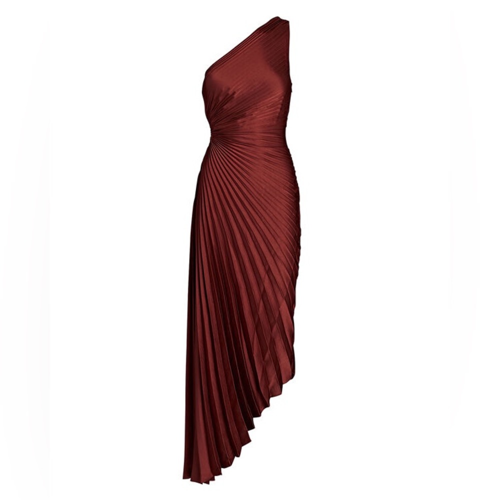 A.L.C Caffe Delfine Satin Pleated Dress NEW w/tags